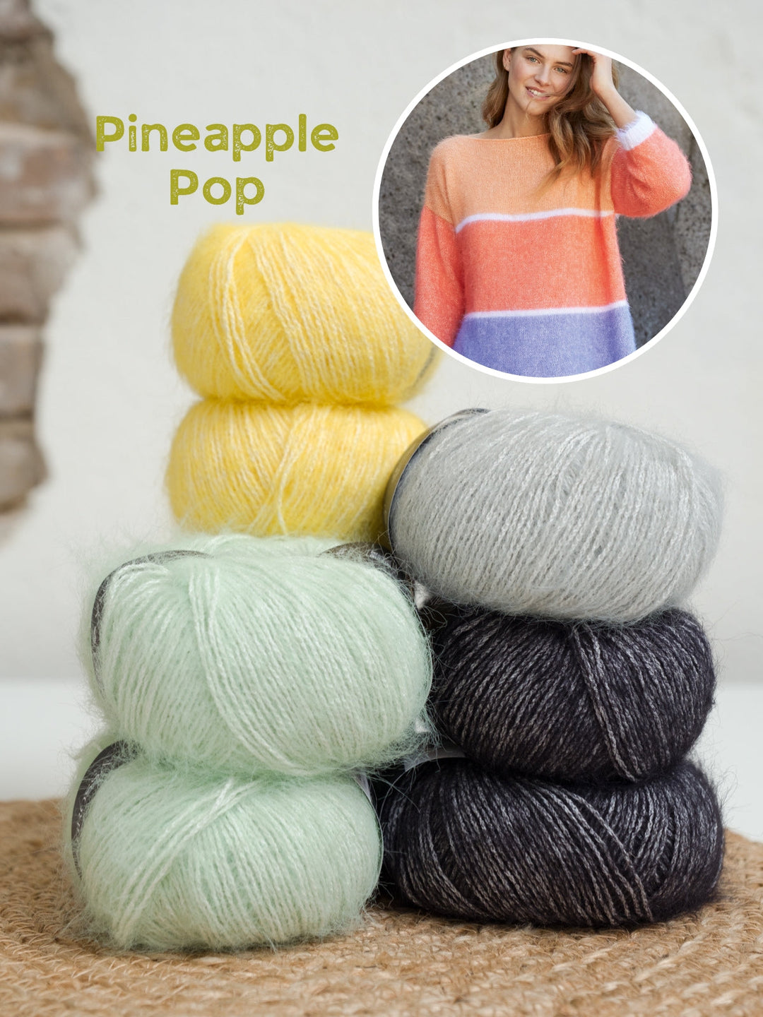 Strickpaket Finito Colorblock-Pullover