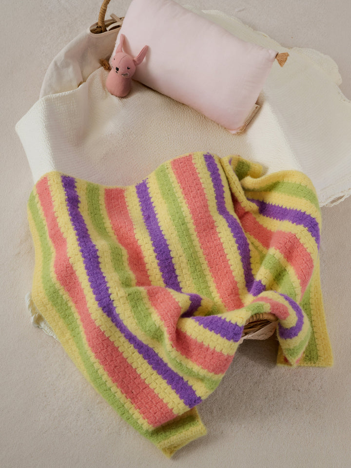 Häkelpaket Cosy Socks Gestreifte Decke