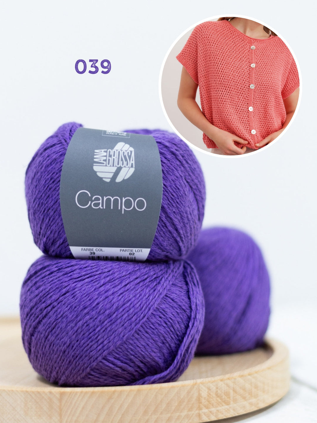 Strickpaket Campo Jacke im Reismuster