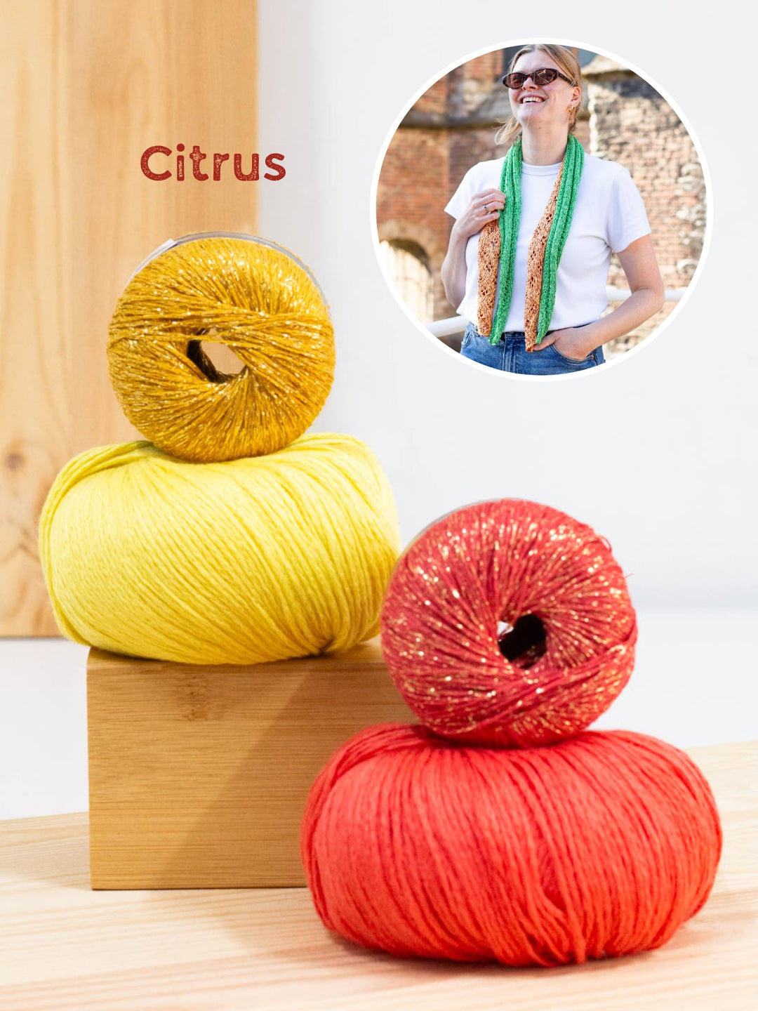 Strickpaket Brilliant Summer Schals