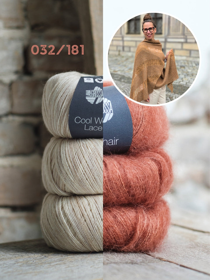 Strickpaket sjaal Elua - Joél Joél