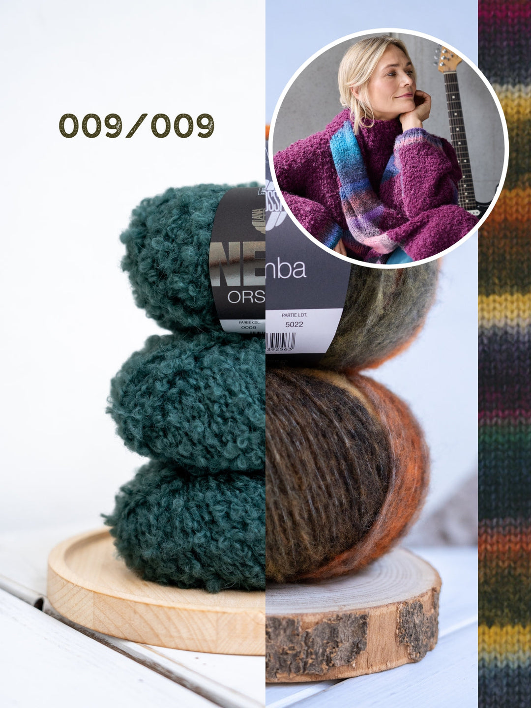 Strickpaket Orsetto Bomba Schal mit Intarsia