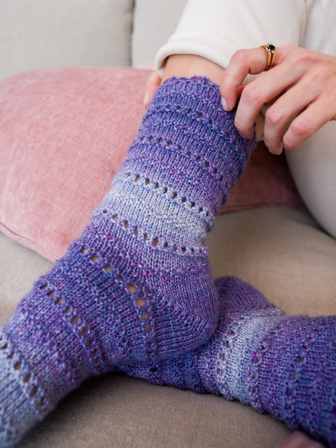 Strickpaket Frühlingssocken Woolycell - Tanja Steinbach