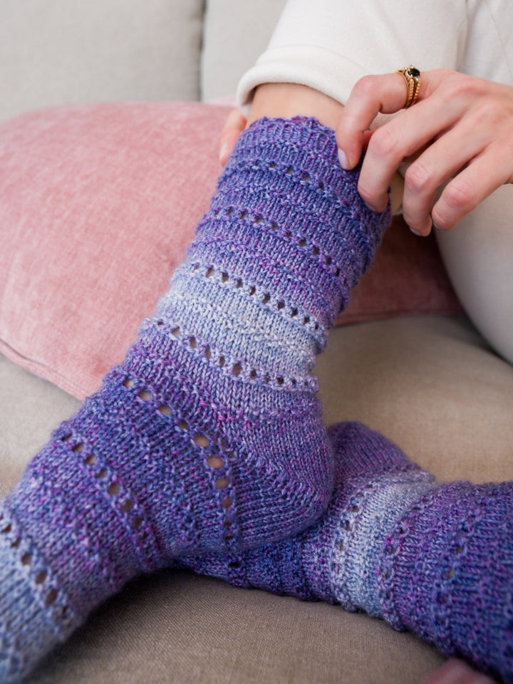 Strickpaket Frühlingssocken Woolycell - Tanja Steinbach