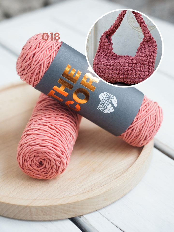Häkelpaket The Core Handtasche mit Noppenmuster
