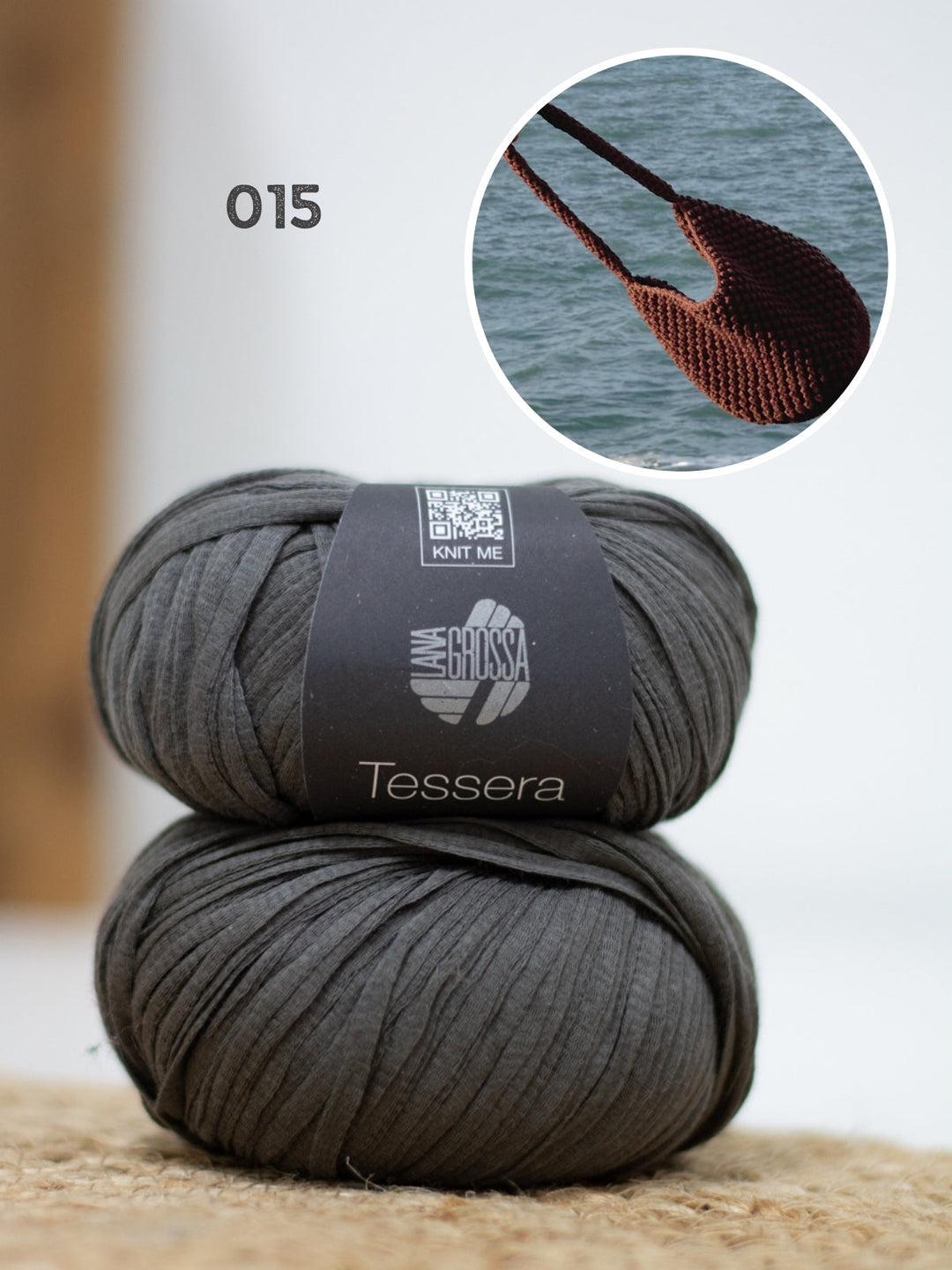 Häkelpaket Tessera Henkeltasche im Noppenmuster