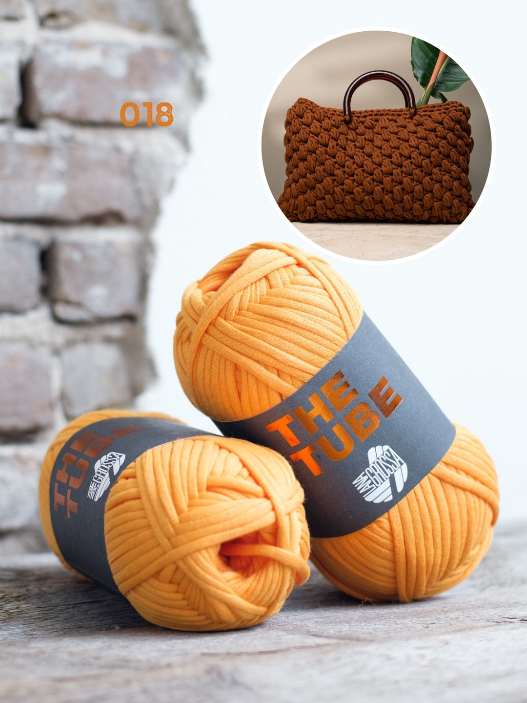 Häkelpaket The Tube Tasche mit Noppen