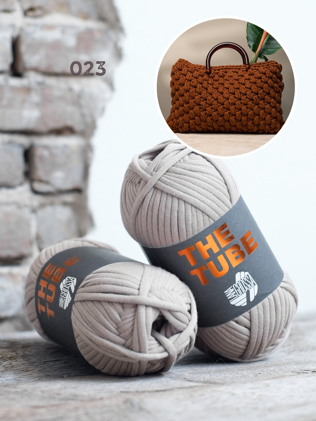 Häkelpaket The Tube Tasche mit Noppen