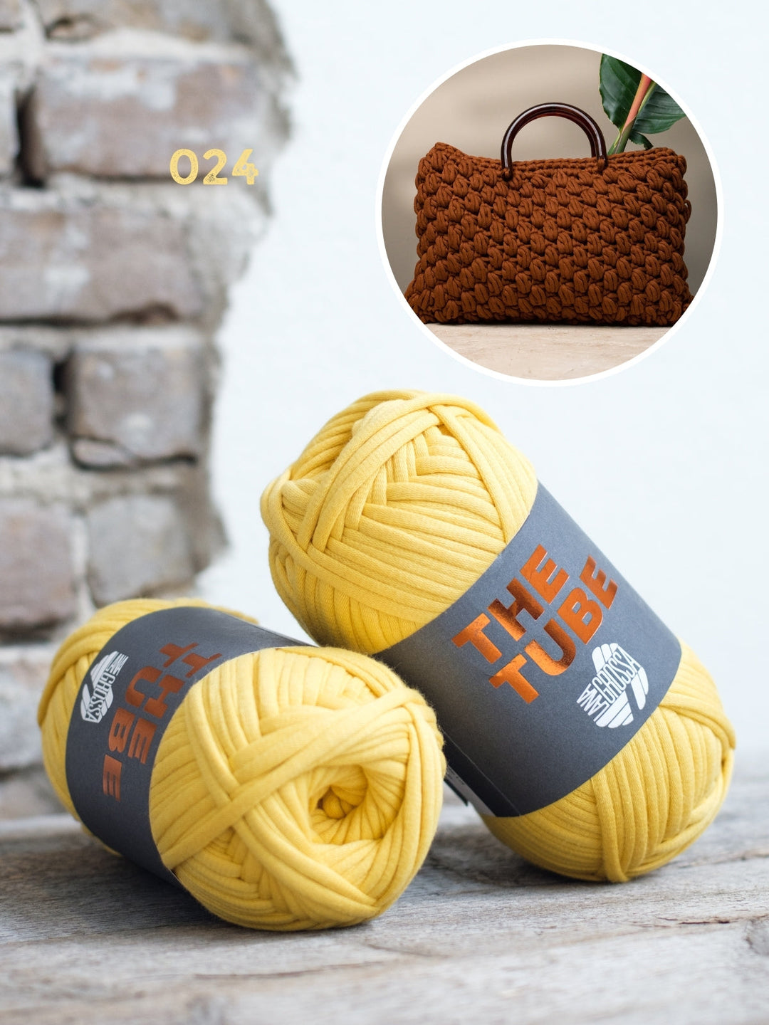 Häkelpaket The Tube Tasche mit Noppen