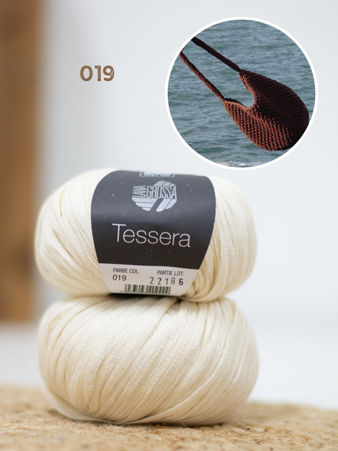 Häkelpaket Tessera Henkeltasche im Noppenmuster