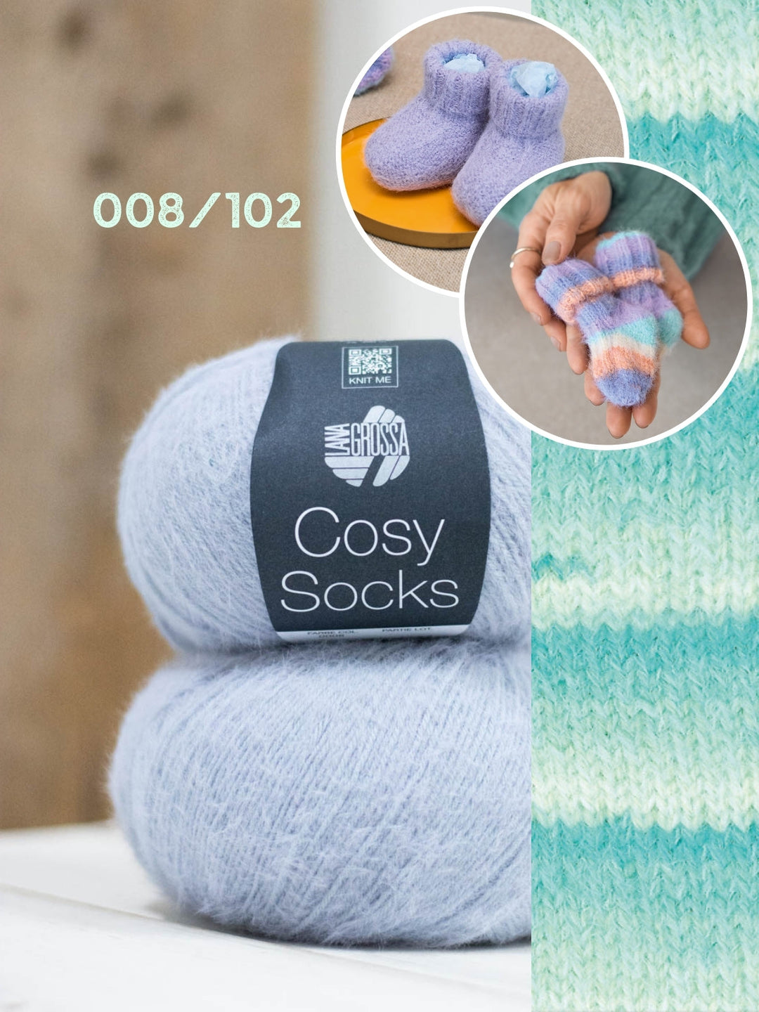 Strickpaket Cosy Socks Set Babysocken/Schuhe