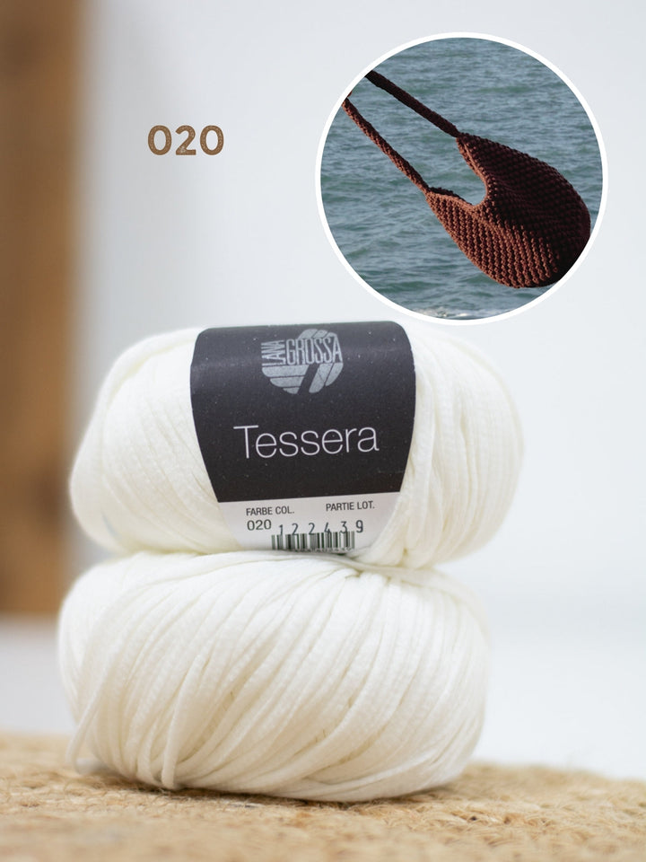 Häkelpaket Tessera Henkeltasche im Noppenmuster