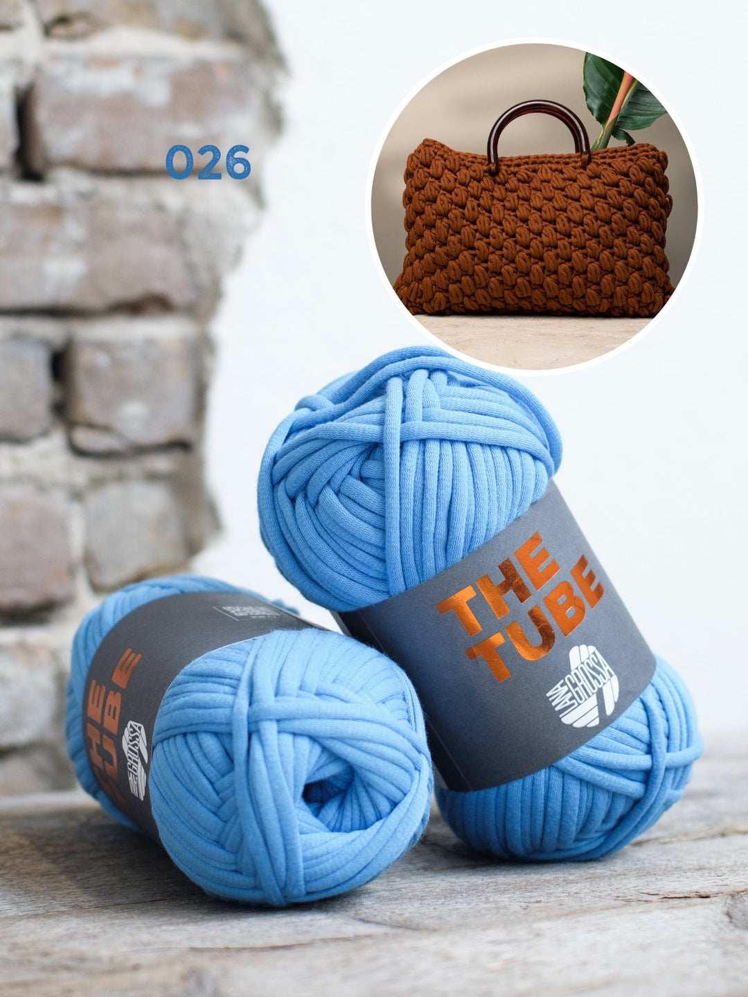 Häkelpaket The Tube Tasche mit Noppen