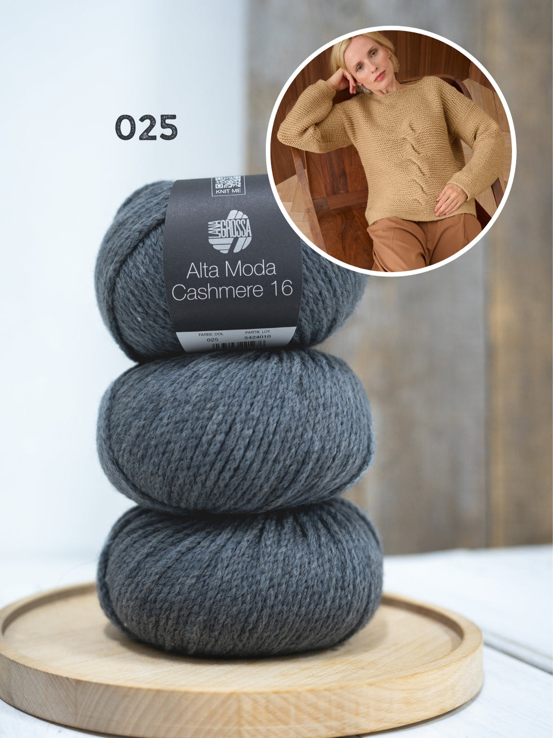 Strickpaket Alta Moda Cashmere 16 Pullover mit Zöpfen