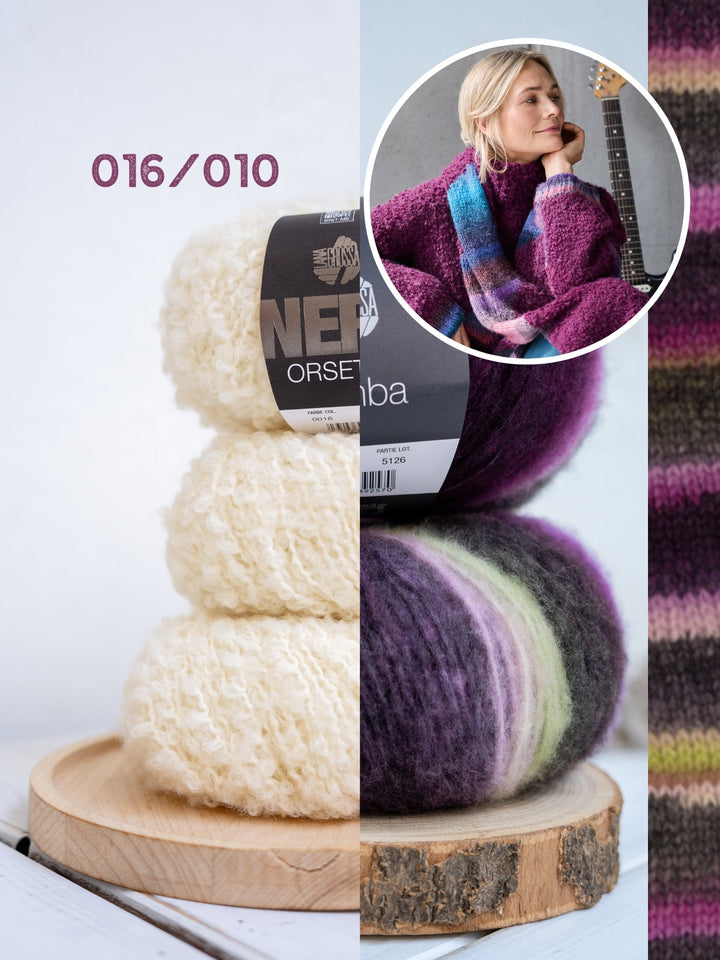 Strickpaket Orsetto Bomba Schal mit Intarsia