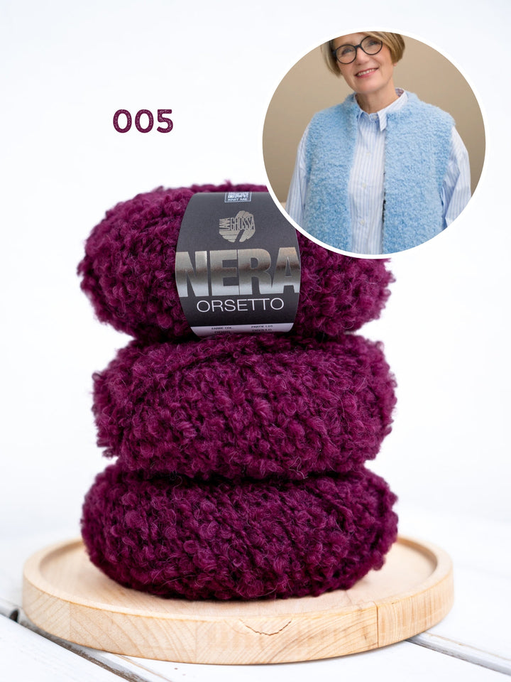 Strickpaket Mae Weste - Orsetto - Tanja Steinbach