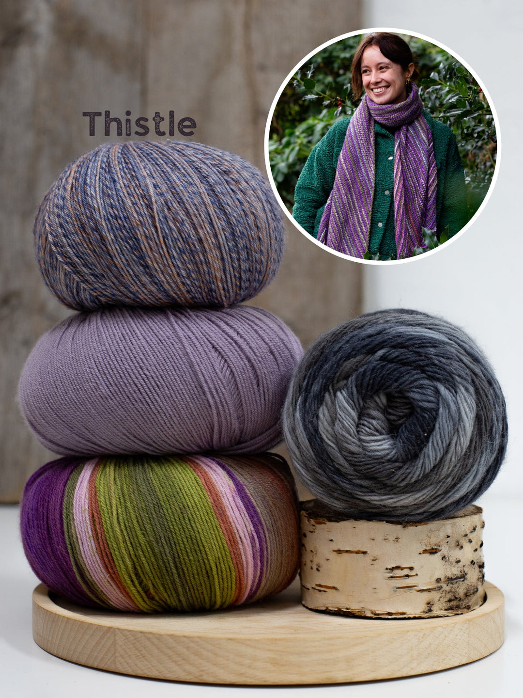 Tunesisches Häkelpaket Lavender Scarf – Studio Hook & Yarn
