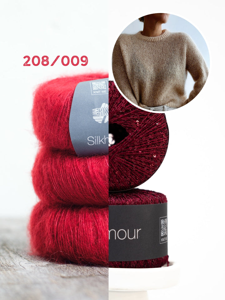 Strickpaket Odette Sweater - Kolibri by Johanna