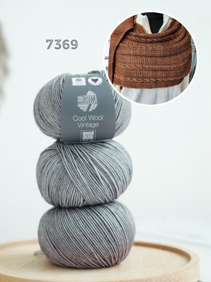Strickpaket Lizas Tuch Orange Night - Vintage