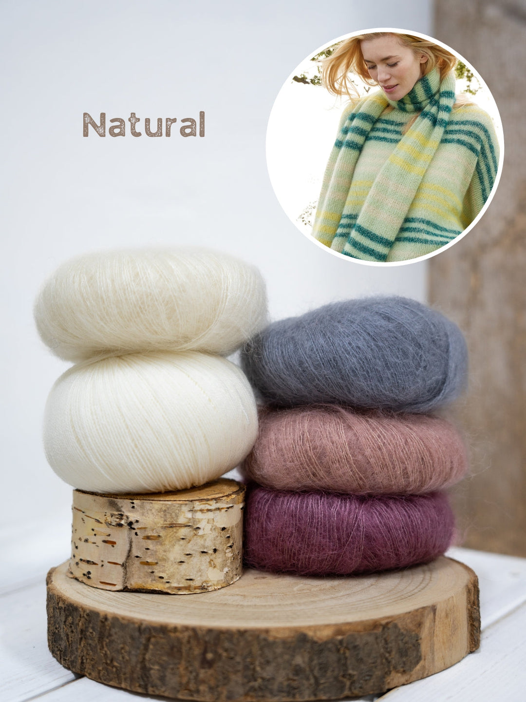 Strickpaket Cool Wool Lace Silkhair Streifenpullover