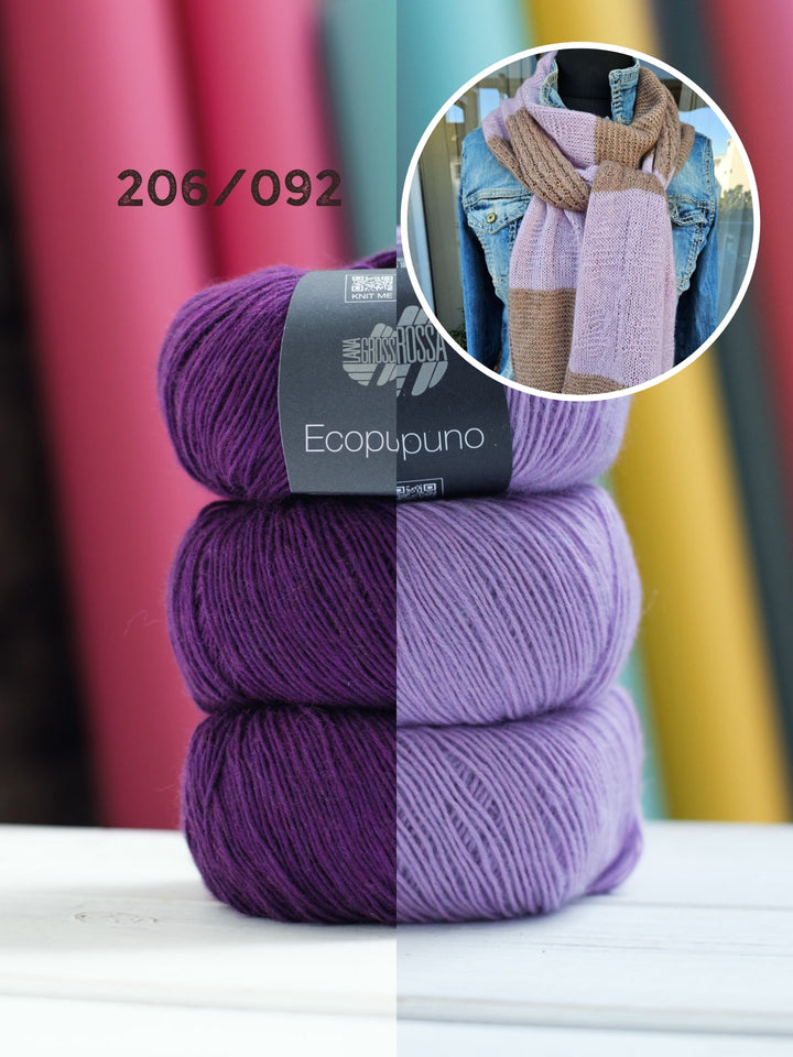 Strickpaket Lizas Cashmere Scarf - Ecopuno
