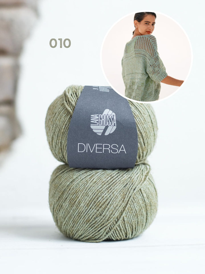 Strickpaket Diversa Jacke im Mustermix
