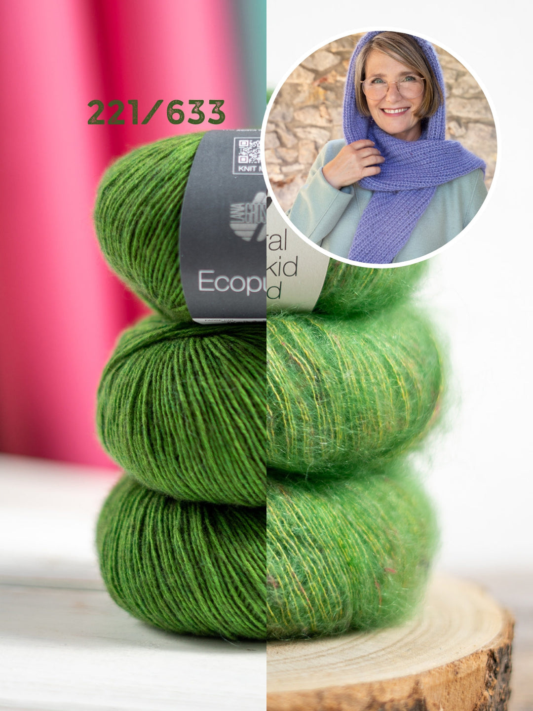 Strickpaket Cappuccio Kapuzenschal