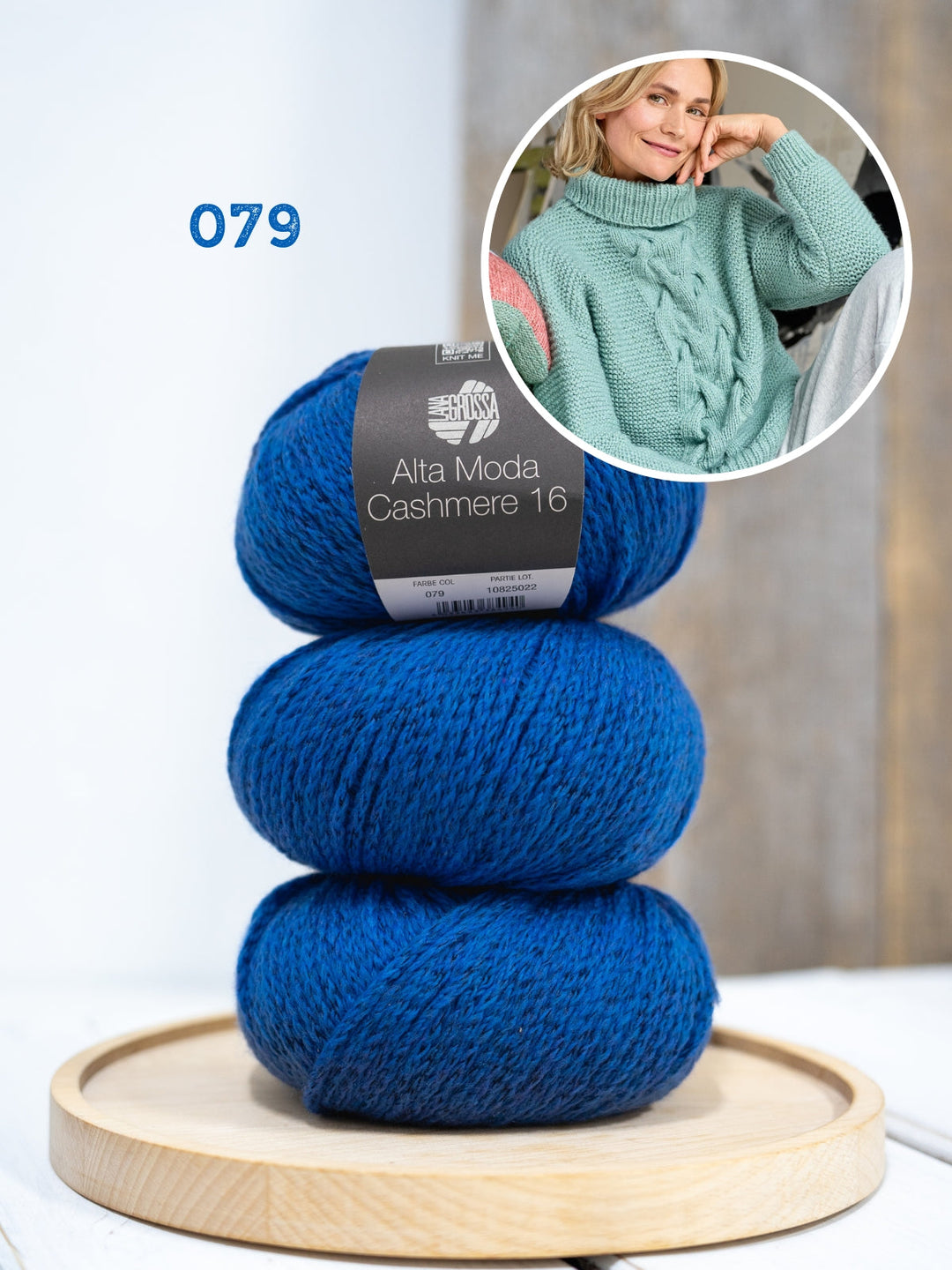 Strickpaket Alta Moda Cashmere 16 Zopfpullover