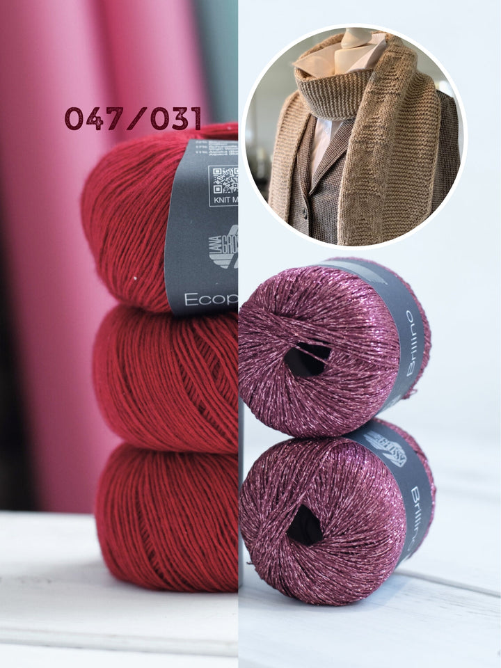 Strickpaket Lizas Schal Tiny Trees