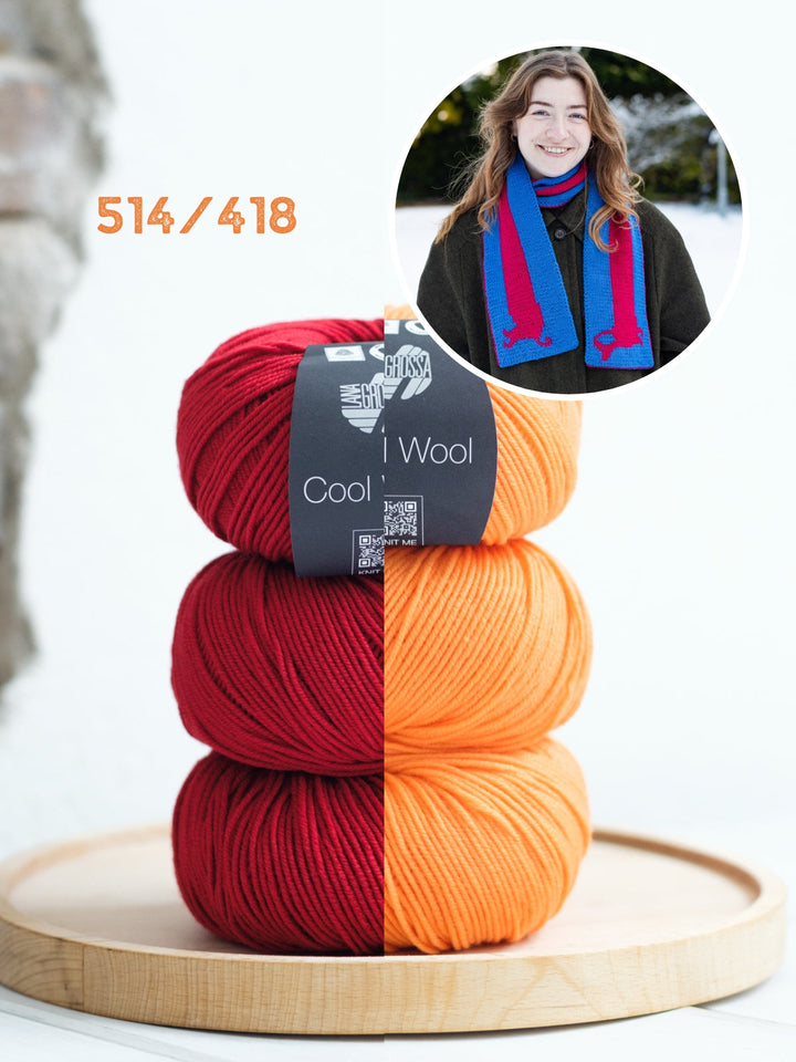 Strickpaket Sausage Dog Scarf - Englischsprachig - Devout Hand