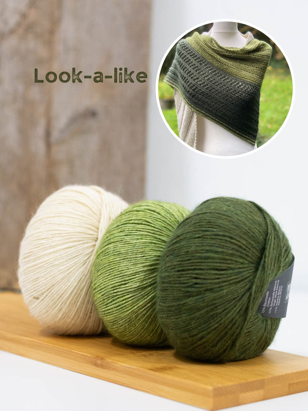 Strickpaket Lizas Tuch Kieselsteine