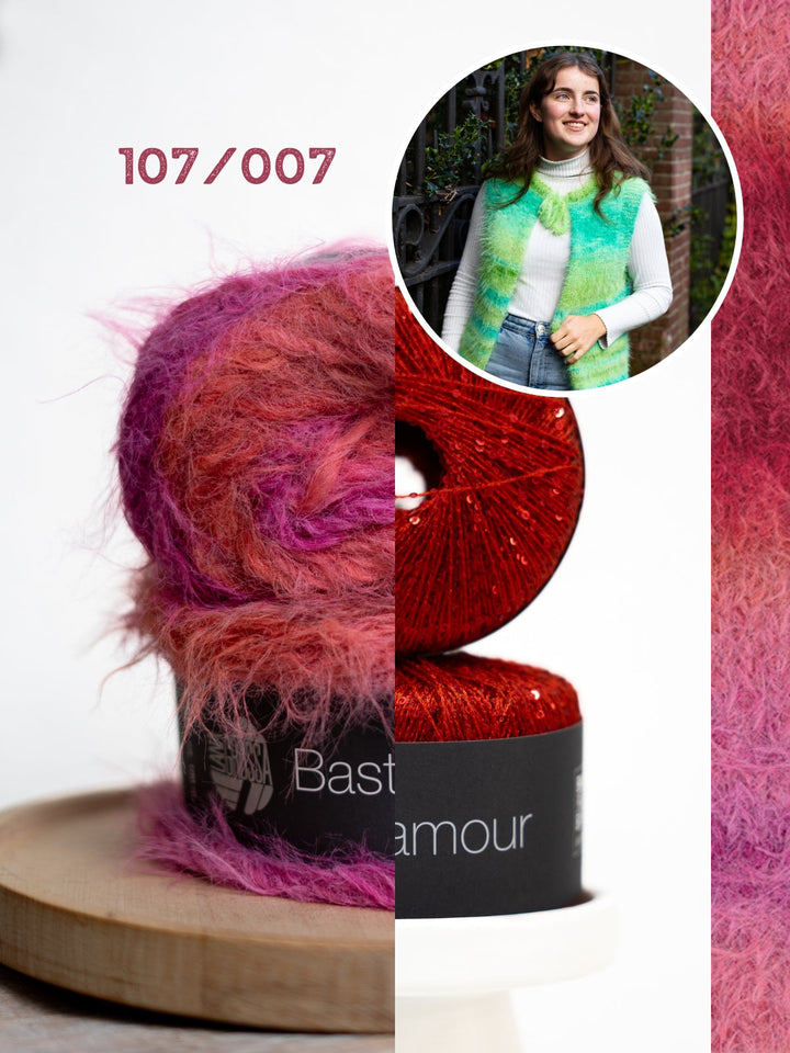 Strickpaket Mae Weste - Basta Mista Glamour - Tanja Steinbach