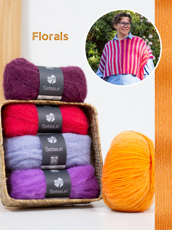 Häkelpaket Poncho Color Waves