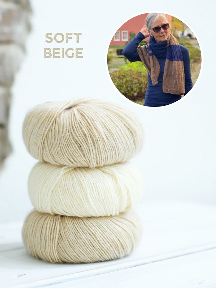 Strickpaket Lizas Tuch Mocha Blues