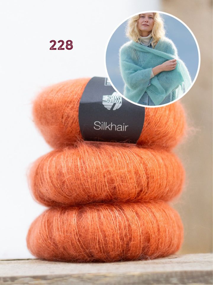 Strickpaket Silkhair Tuch