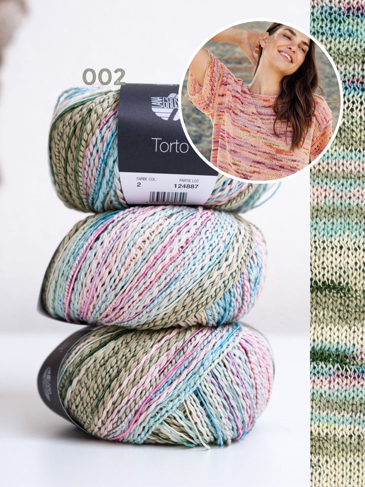Strickpaket Torto T-Shirt mit Ajourdetails