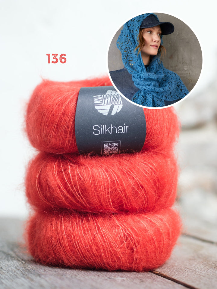 Häkelpaket Silkhair Ajourschal