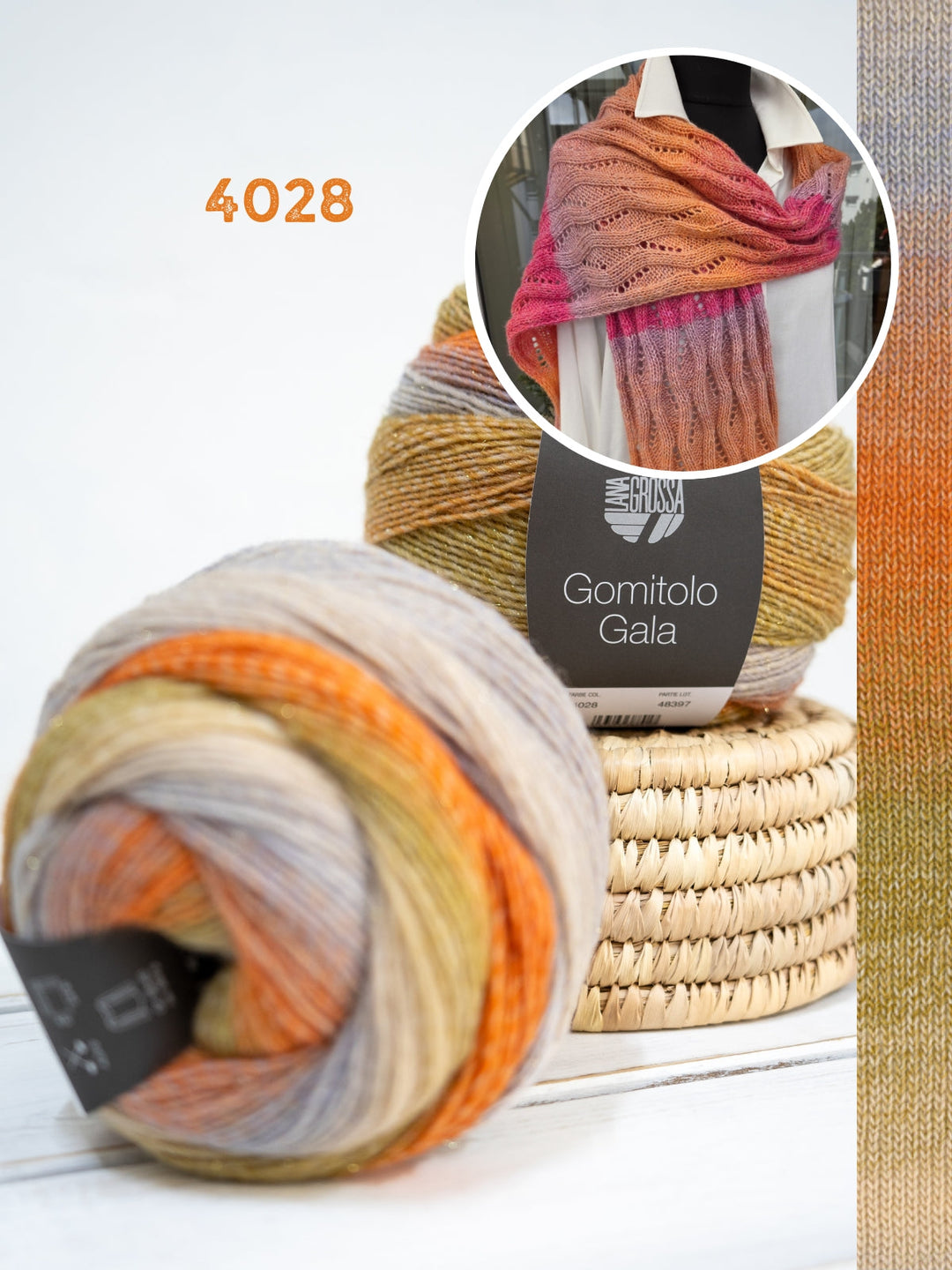 Strickpaket Lizas Schal Wintermorgen