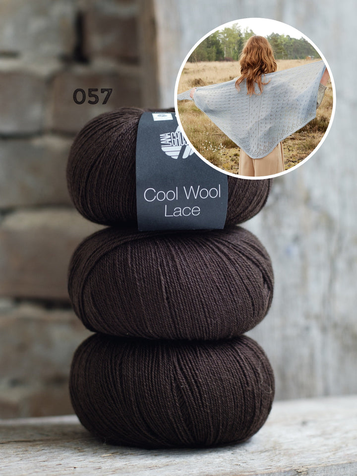 Strickpaket Cool Wool Lace Faroërtuch