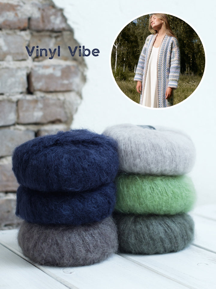Häkelpaket Mohair Moda Granny Mantel