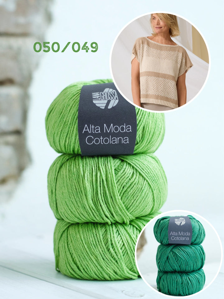 Strickpaket Alta Moda Cotolana Streifenshirt