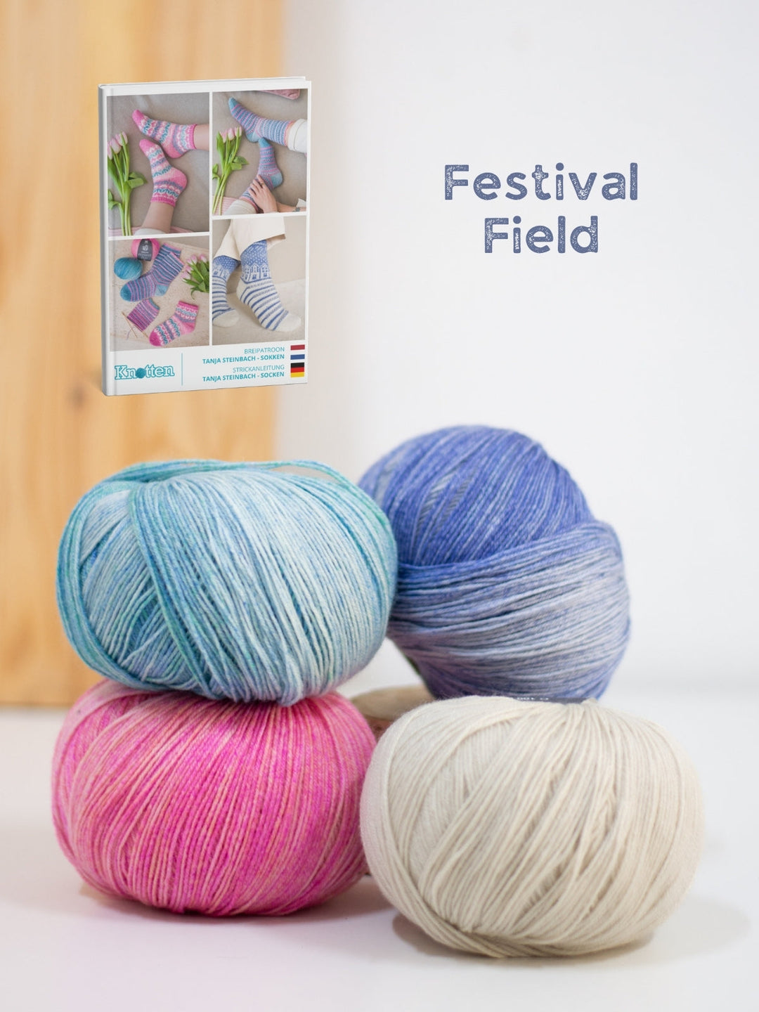Strickpaket Frühlingssocken Woolycell - Tanja Steinbach