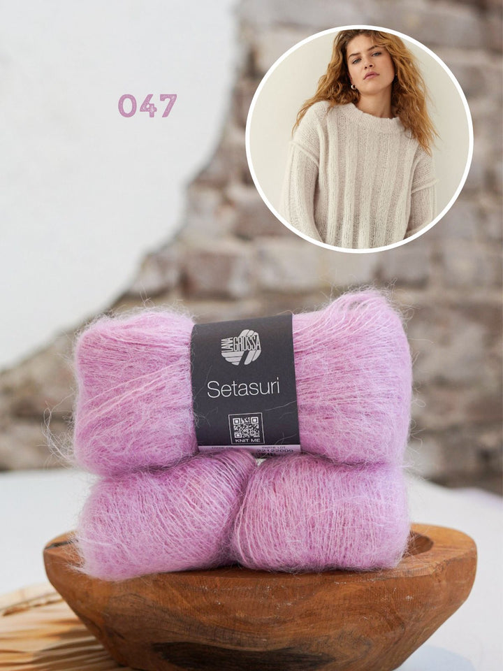 Strickpaket Setasuri Rippenpullover