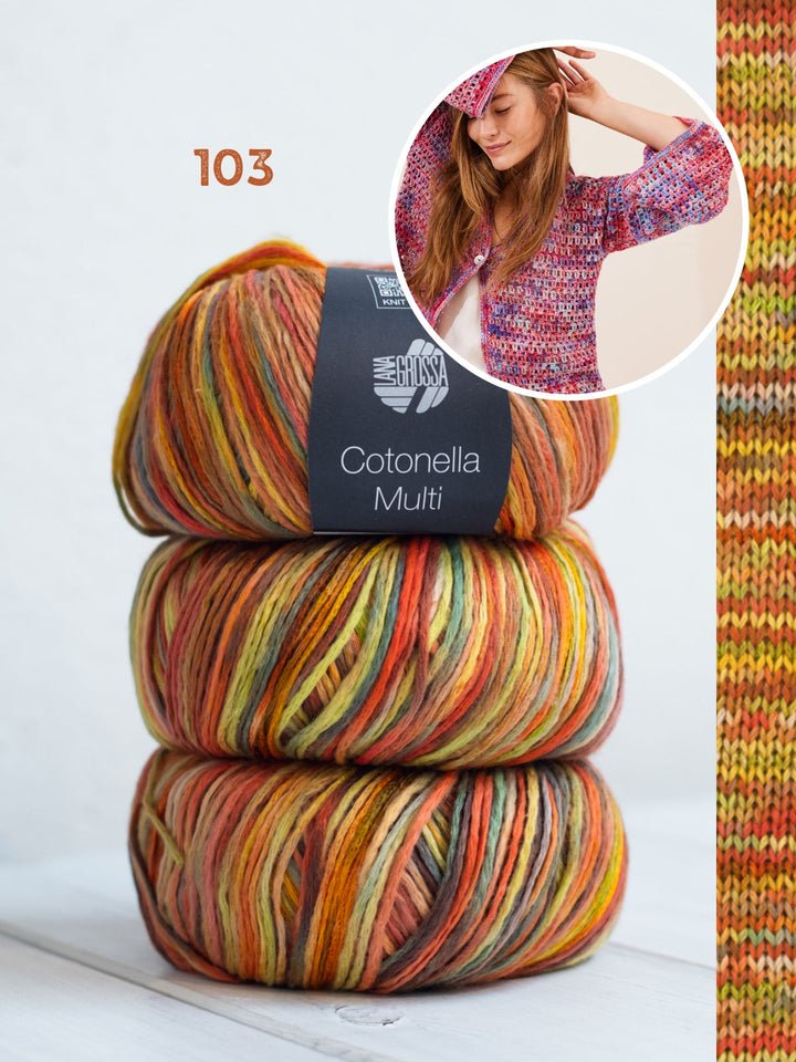 Häkelpaket Cotonella Multi Jacke