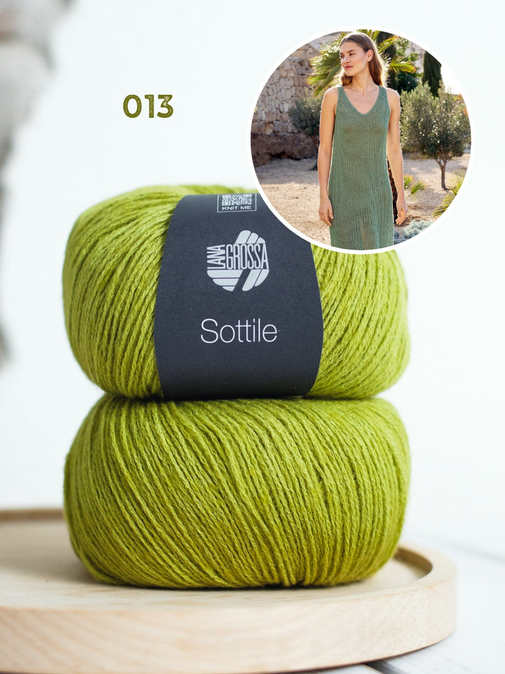 Strickpaket Sottile Semi-transparente Kleid