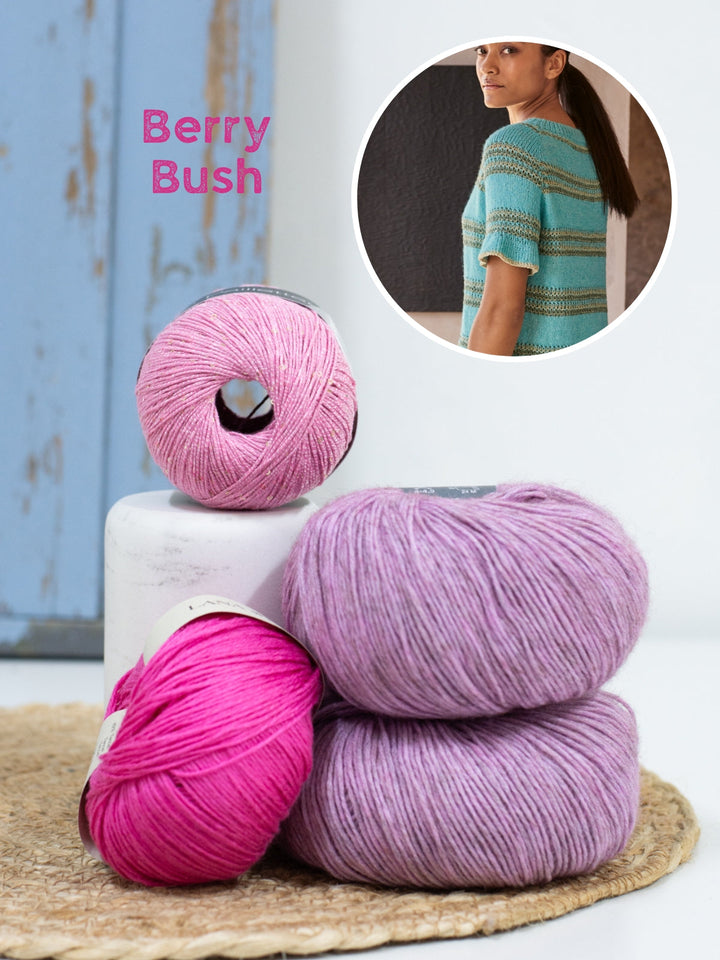 Strickpaket Tencellino Filo Paillettes Ecopuno Shirt Top Down
