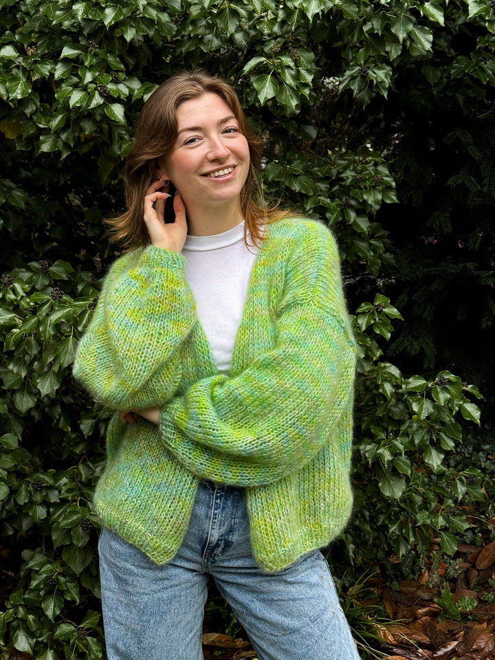 Strickpaket Bernadette Jacke - Silkhair Hand-Dyed