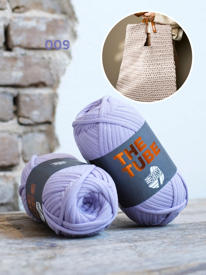 Häkelpaket The Tube Shopper im Fischgrätmuster