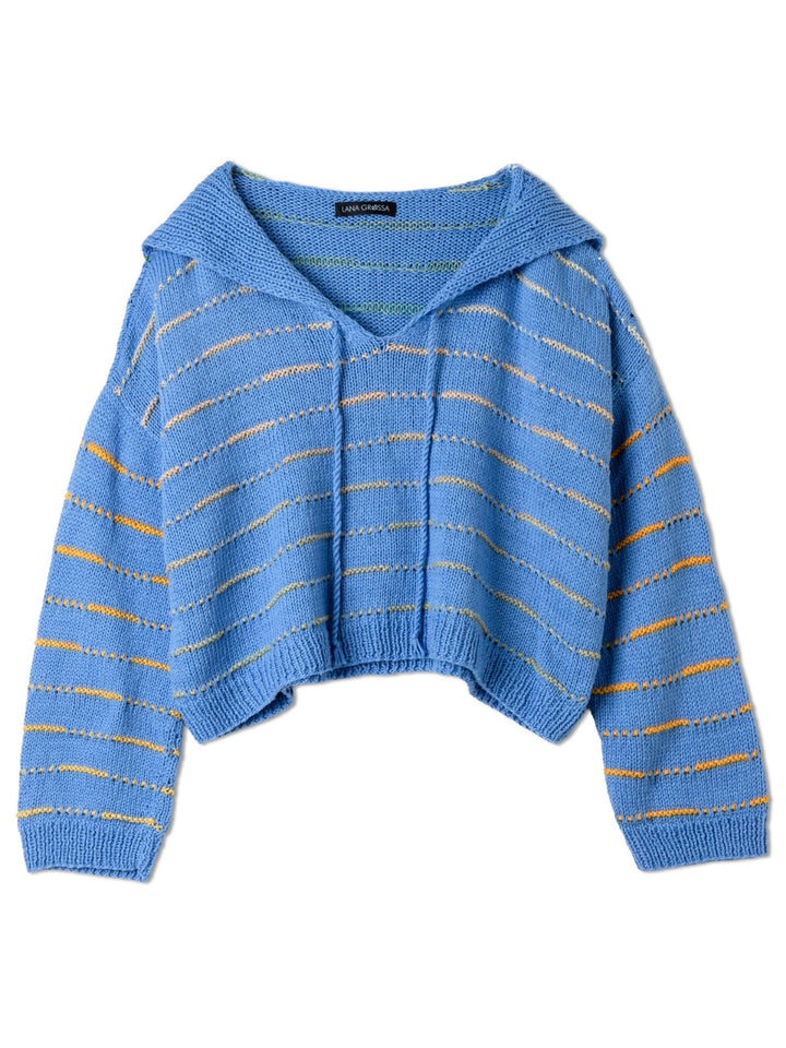 Strickpaket Cotonella Pullover mit Streifen