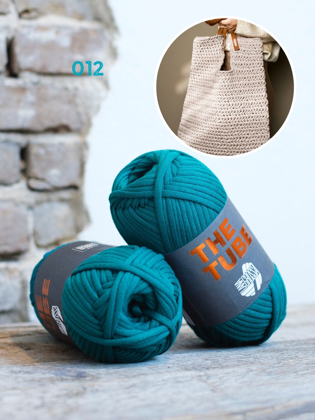 Häkelpaket The Tube Shopper im Fischgrätmuster